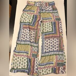 Colorful Patchwork Pants Floreat Loved by Anthropologie Lounge Pajamas